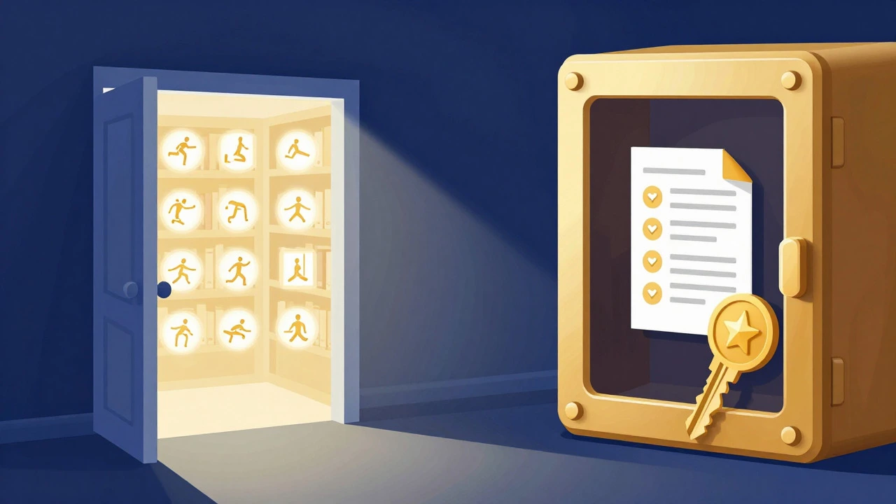Conceptual art showing a split view of free workout access and premium meal plan features